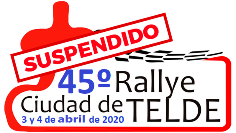 Cartel del anuncio de la suspensión de la prueba automovilística (Foto TA)